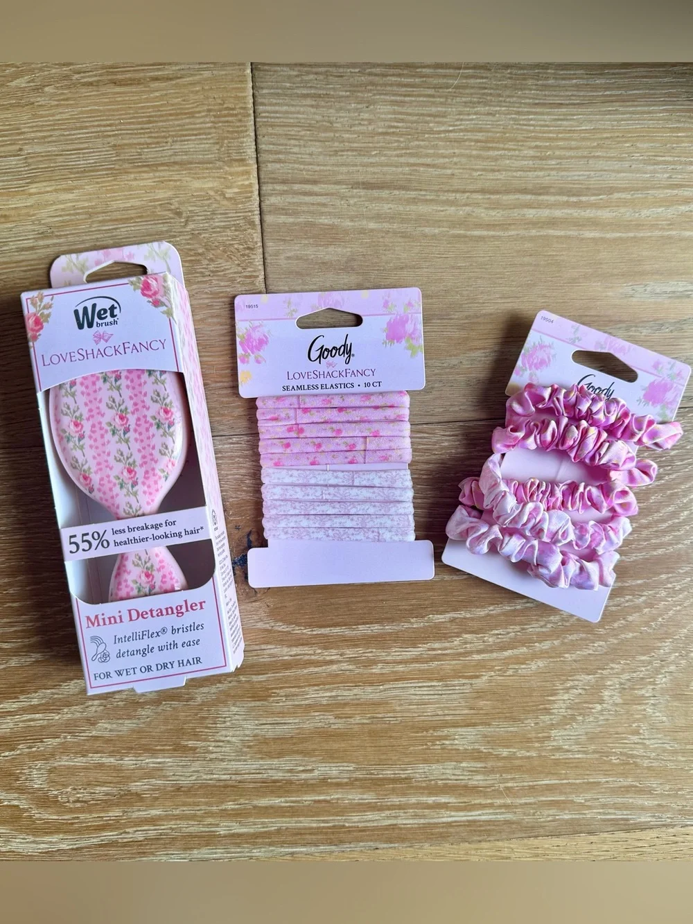 LoveShackFancy x Target Pink Blooming Heirloom Strawberry Macaroon mini hair Set